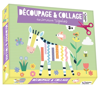 Image de Découpage et collage animaux rigolos - coffret avec accessoires