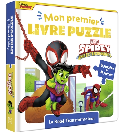 Picture of SPIDEY ET SES AMIS EXTRAS - Mon Premier livre puzzle - 4 pcs - MARVEL - Le bébé-Transformateurs