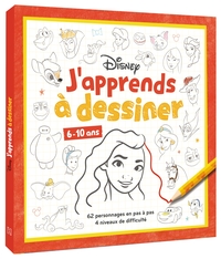 Picture of DISNEY - J'apprends à dessiner - 62 personnages en pas à pas (6+)