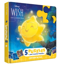 Picture of WISH, ASHA ET LA BONNE ÉTOILE - Mon Petit Livre Puzzle - 5 puzzles 9 pièces - Disney