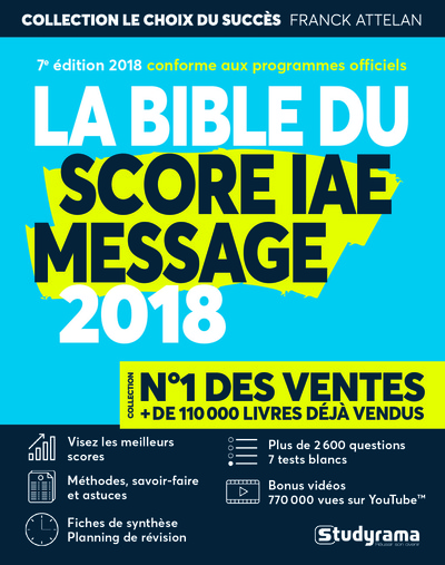 Picture of La bible du score iae message 2018