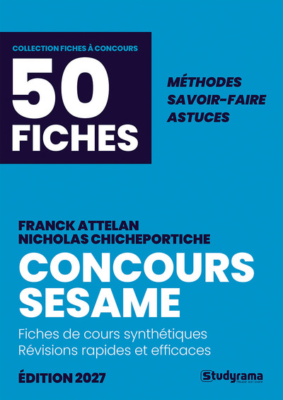 Picture of Concours SESAME en 50 fiches