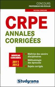 Picture of Annales corrigées du crpe