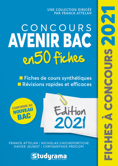 Image de Concours avenir bac en 50 fiches