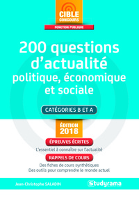 Image de 200 questions d'actualité politique économique et sociale ed 2018