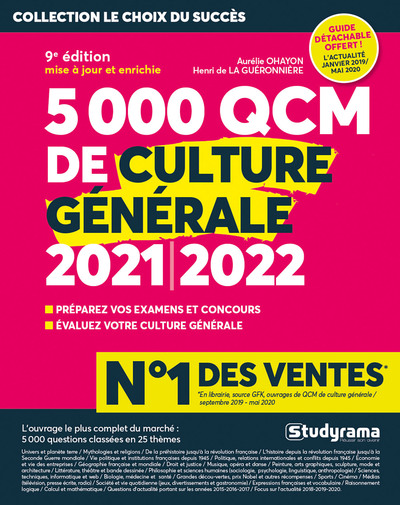 Image de 5000 QCM de culture générale 2021/2022