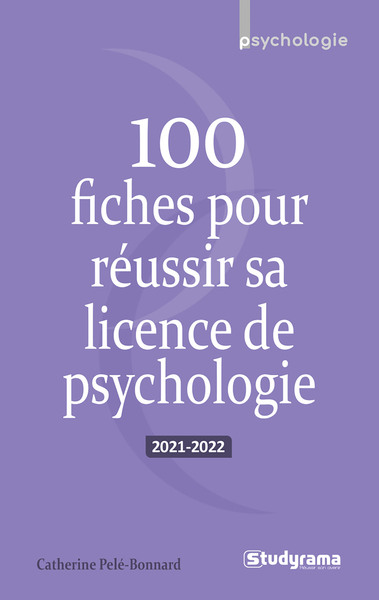 Picture of 100 fiches pour réussir sa licence de psychologie