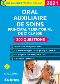Image de Oral auxiliaire de soins Principal territorial de 2e classe - 200 questions