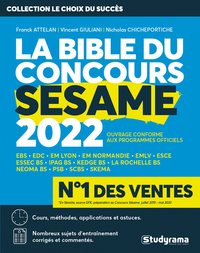 Image de LA BIBLE DU CONCOURS SESAME 2022