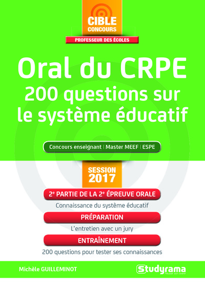 Image de Oral du crpe 200 questions sur le système éducatif