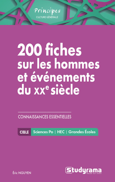 Picture of 200 fiches sur les hommes et évènements du 20ème siècle