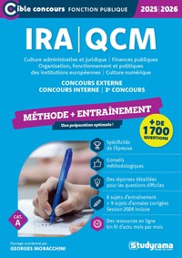 Picture of IRA – QCM – Méthode + Entraînement?? (Catégorie A – Concours 2025-2026)