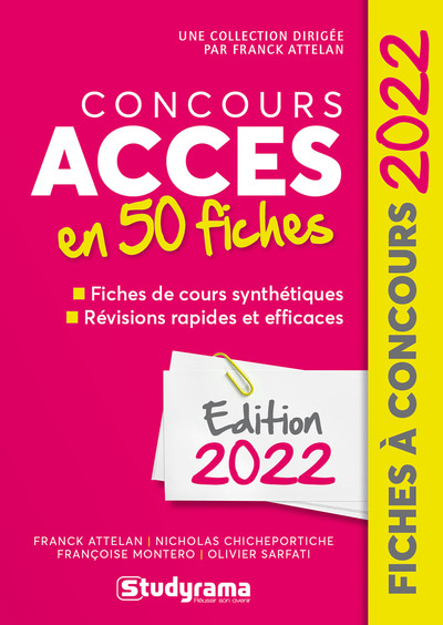 Image de CONCOURS ACCES EN 50 FICHES