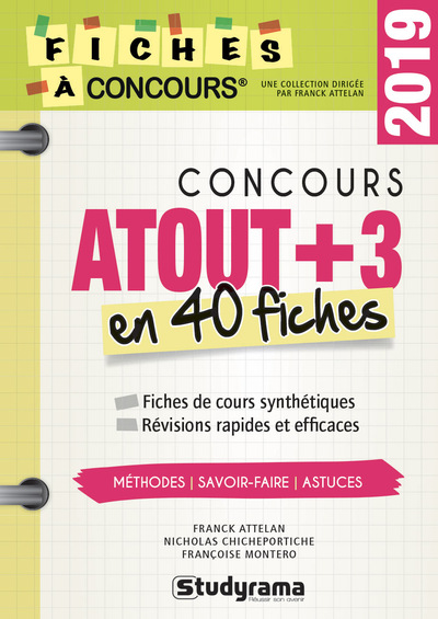 Picture of Concours atout +3 en 40 fiches 2019