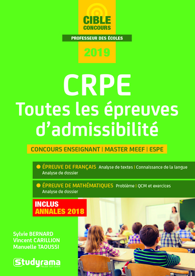 Picture of Crpe toutes les épreuves d'admissibilité 2019