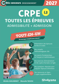 Picture of CRPE – Toutes les épreuves (admission &amp; admissibilité) – Session 2027 – L3