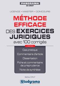 Picture of Méthode efficace des exercices juridiques