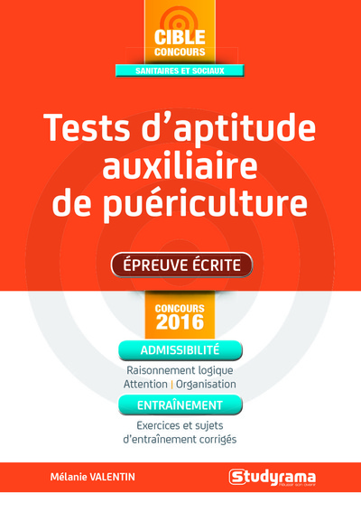 Picture of Tests d'aptitude auxiliaire de puériculture