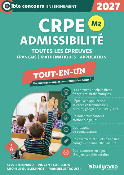 Picture of CRPE – Admissibilité – Toutes les épreuves (Concours 2026-2027)