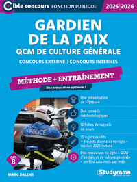 Image de Gardien de la paix – QCM de culture générale et d’actualité (Concours 2025-2026)