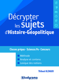 Picture of Décrypter les sujets d'histoire-géopolitique aux concours