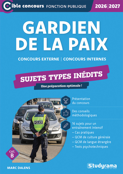 Picture of Gardien de la paix – Sujets types inédits (Catégorie B – Concours 2026-2027)