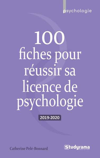 Picture of 100 fiches pour réussir sa licence de psychologie