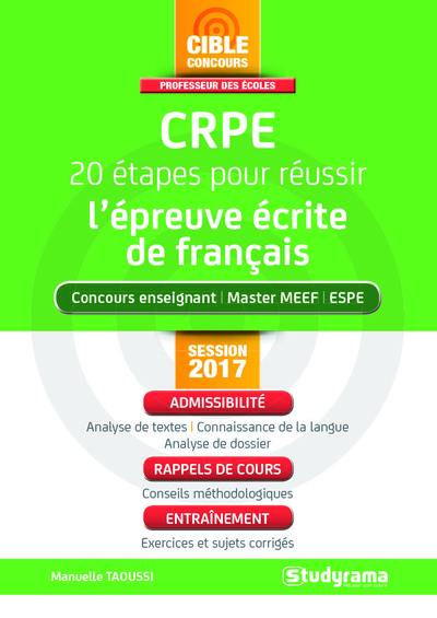Image de CRPE - Admissibilité - épreuve de français