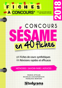 Picture of Concours sésame en 40 fiches 2018