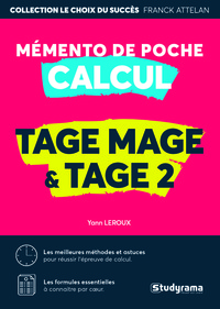 Picture of Mémento de poche calcul tage mage et tage 2