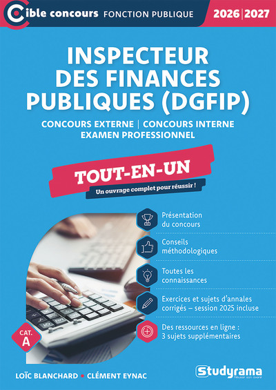 Image de Inspecteur des finances publiques (DGFiP) – Tout-en-un (Catégorie A – Concours 2026-2027)