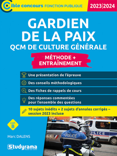 Picture of Gardien de la paix – QCM de culture générale