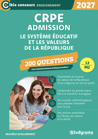 Image de CRPE – Admission – Le système éducatif et les valeurs de la République – 200 questions