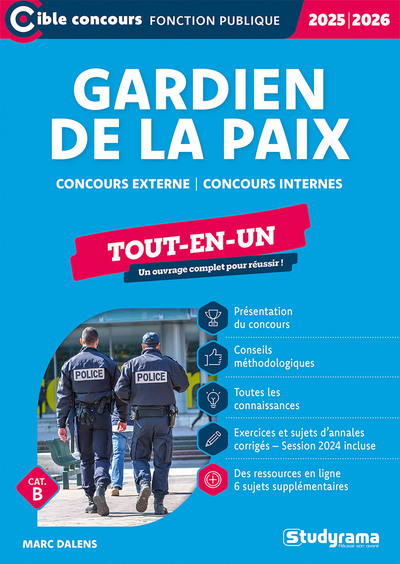 Image de Gardien de la paix – Tout-en-un (Catégorie B – Concours 2025-2026)