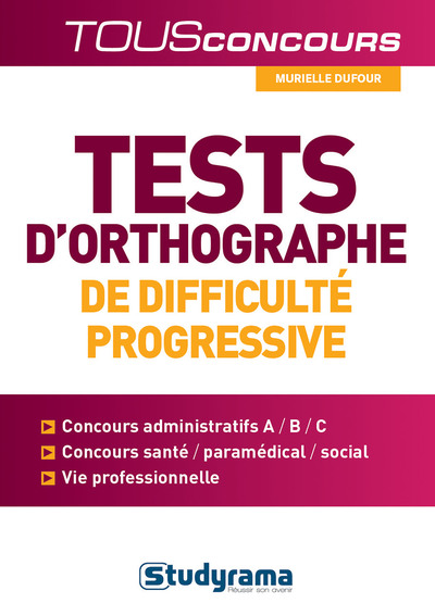 Picture of Tests d'orthographe de difficulté progressiveE