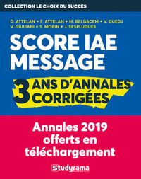 Image de Score IAE message : 3 ans d'annales corrigées