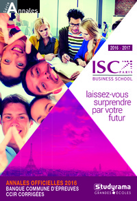 Picture of Annales officielles 2016 banque commune d'épreuves ccir corrigées