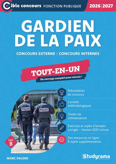 Picture of Gardien de la paix – Tout-en-un (Catégorie B – Concours 2026-2027)