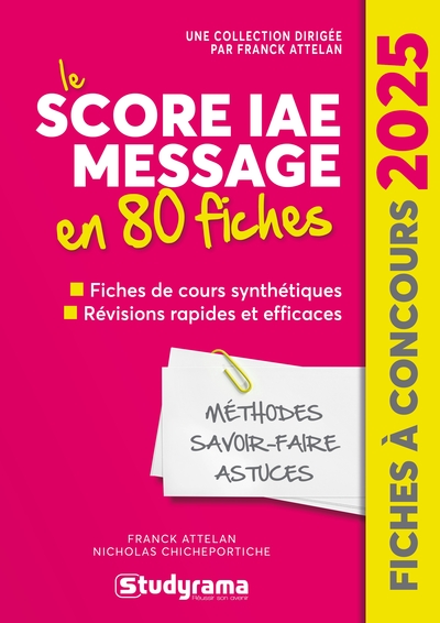 Image de Le Score IAE Message en 80 fiches