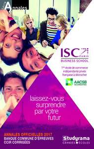 Picture of Annales officielles 2017 banque commune d'épreuves ccir corrigées