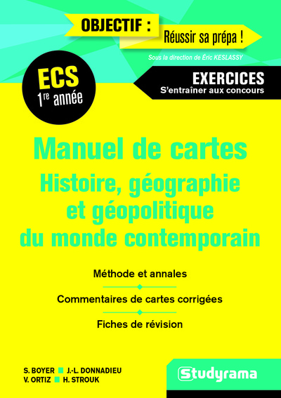 Picture of Manuel de cartes histoire géographie et géopolitique Monde contemporain