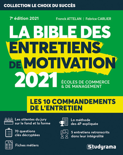 Image de La bible des entretiens de motivation 2021