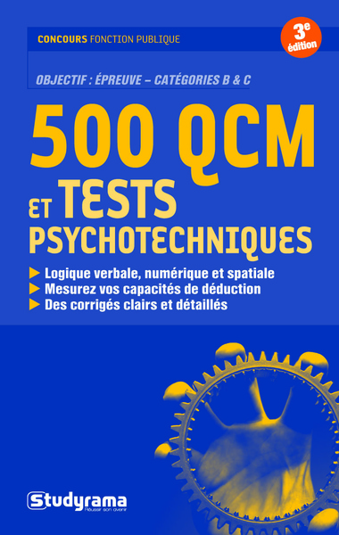 Picture of 500 qcm et tests psychotechniques