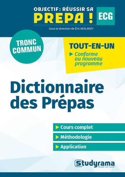 Image de Dictionnaire des Prépas ECG