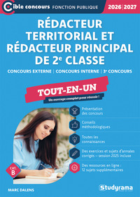 Picture of Rédacteur territorial – Rédacteur principal de 2e classe (Catégorie B – Concours 2026-2027)