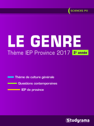Picture of Le genre : Thème iep province 2017 2e année