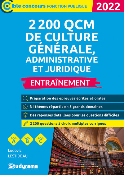 Picture of 2 200 QCM de culture générale, administrative et juridique