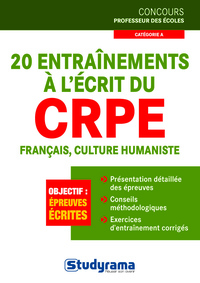 Picture of 20 entrainements à l'écrit du crpe français