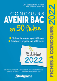 Image de CONCOURS AVENIR BAC EN 50 FICHES 2022