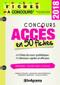 Picture of Concours accès en 50 fiches 2018